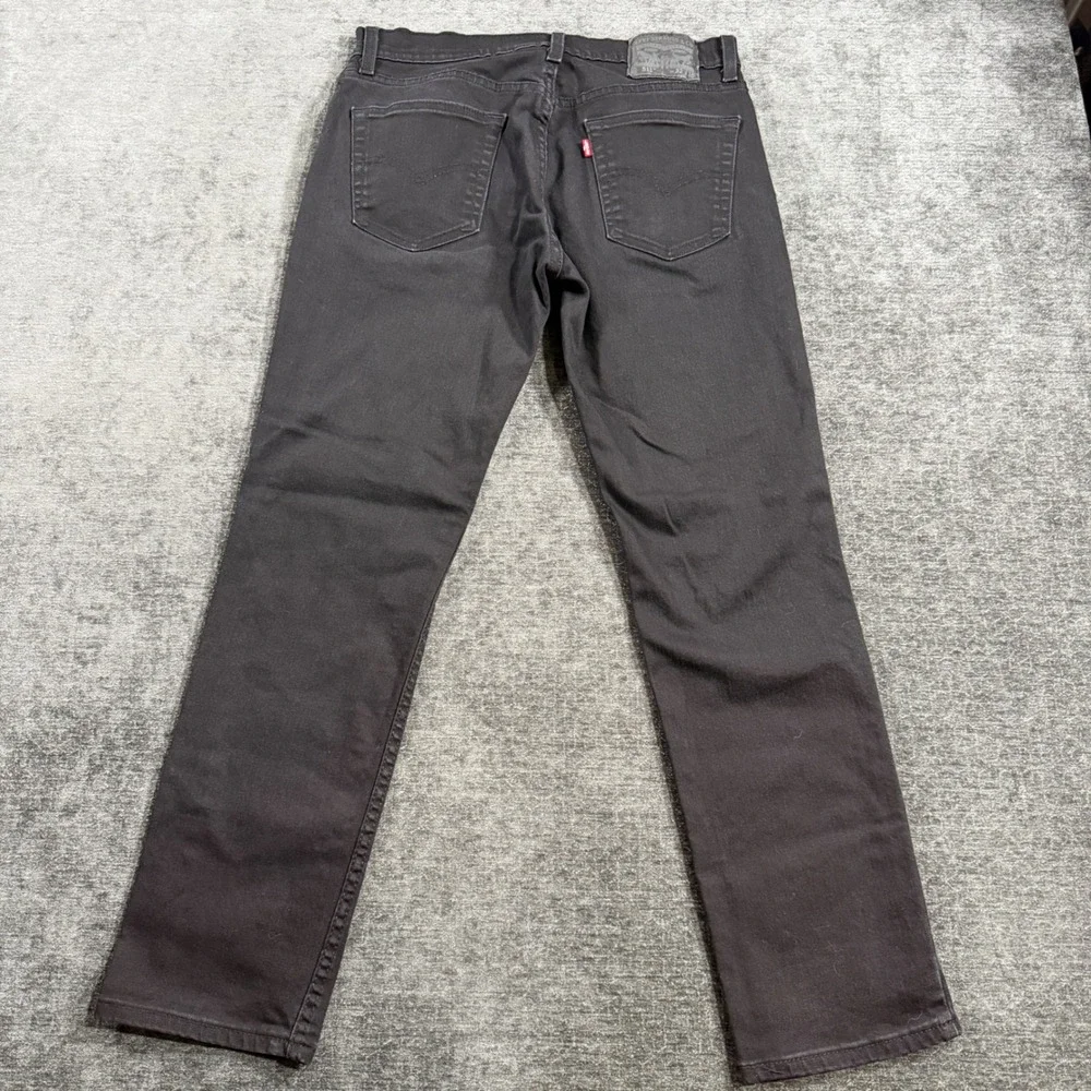 Levis 511 Slim Fit Black Jeans Mens Size 32x30 04511-1907 Stretch Denim